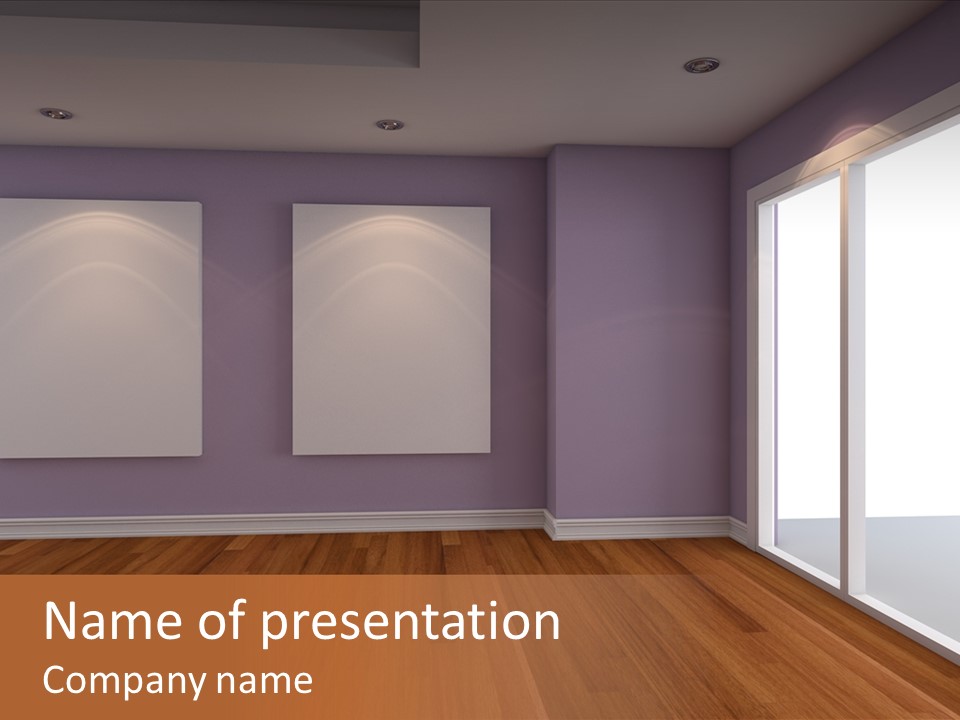 Light Show Glass PowerPoint Template