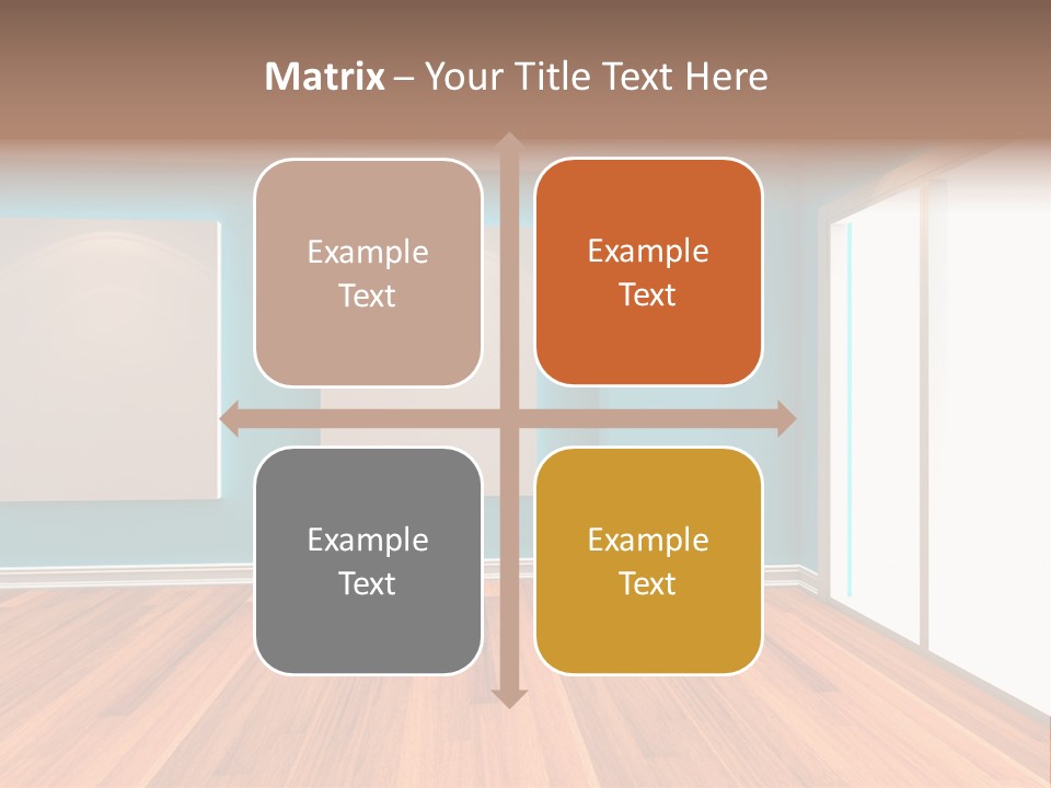 Door Wall Exhibition PowerPoint Template