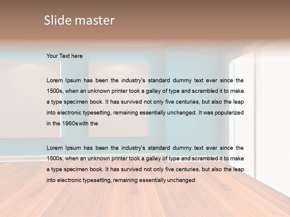 Door Wall Exhibition PowerPoint Template