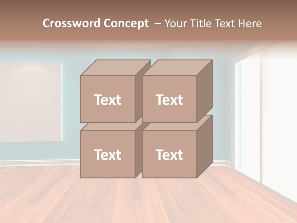 Door Wall Exhibition PowerPoint Template