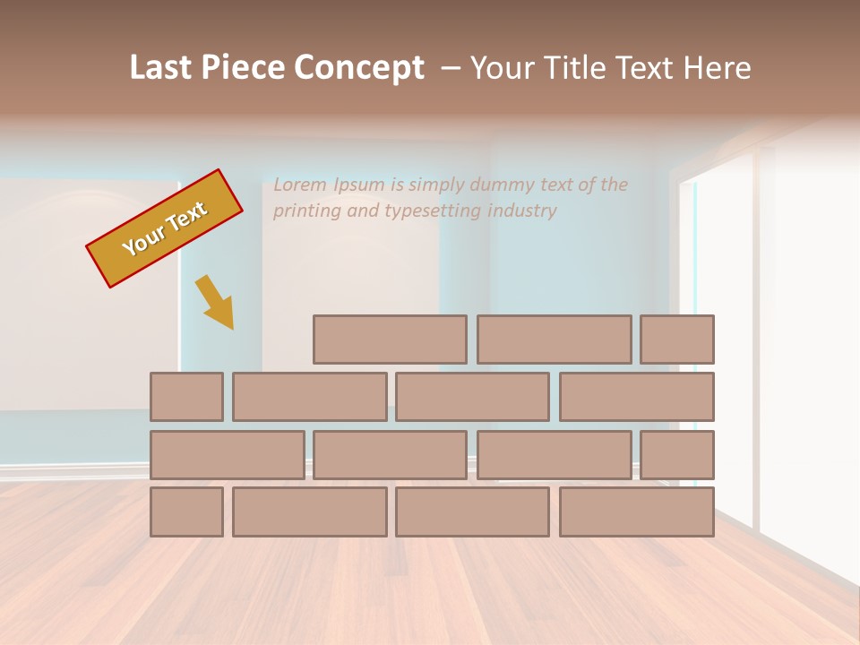 Door Wall Exhibition PowerPoint Template