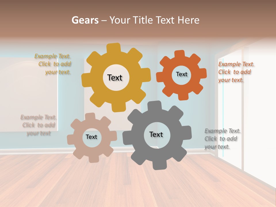 Door Wall Exhibition PowerPoint Template