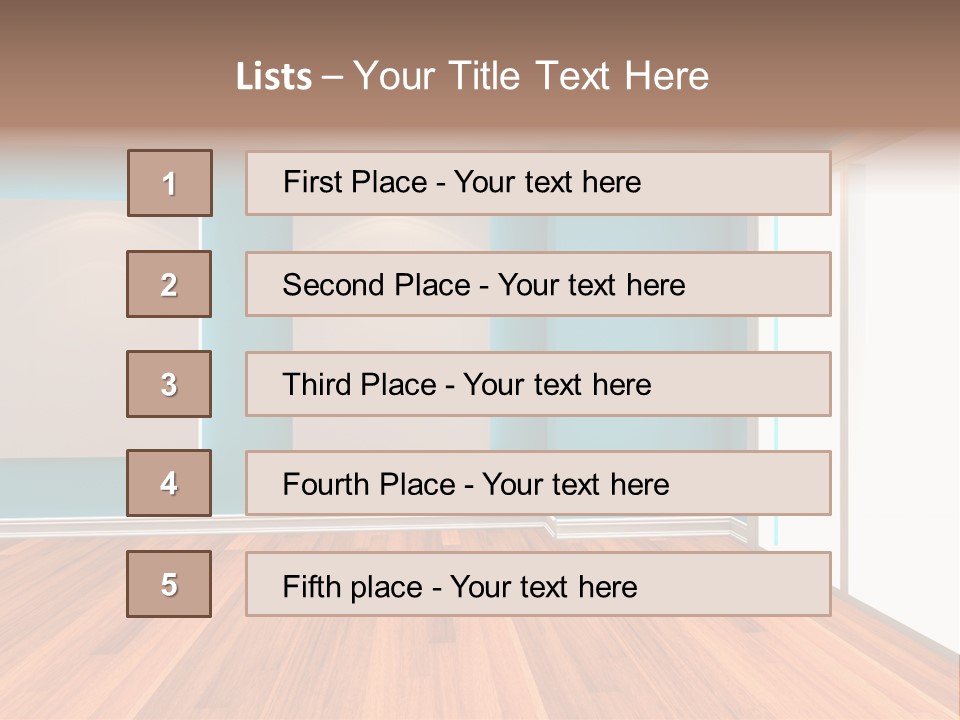 Door Wall Exhibition PowerPoint Template