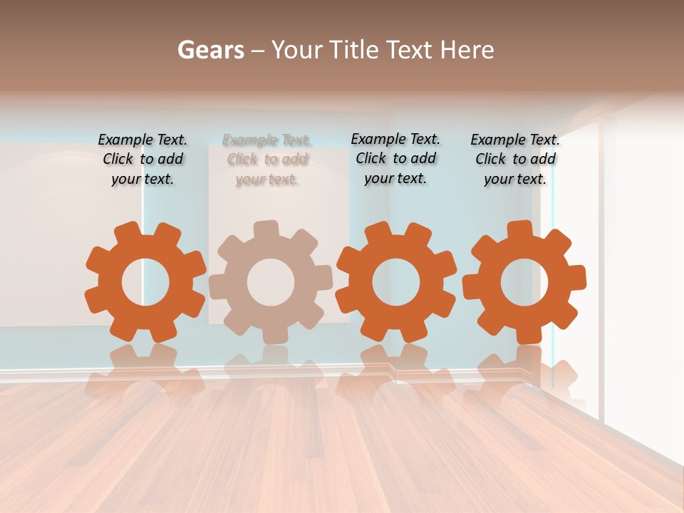 Door Wall Exhibition PowerPoint Template