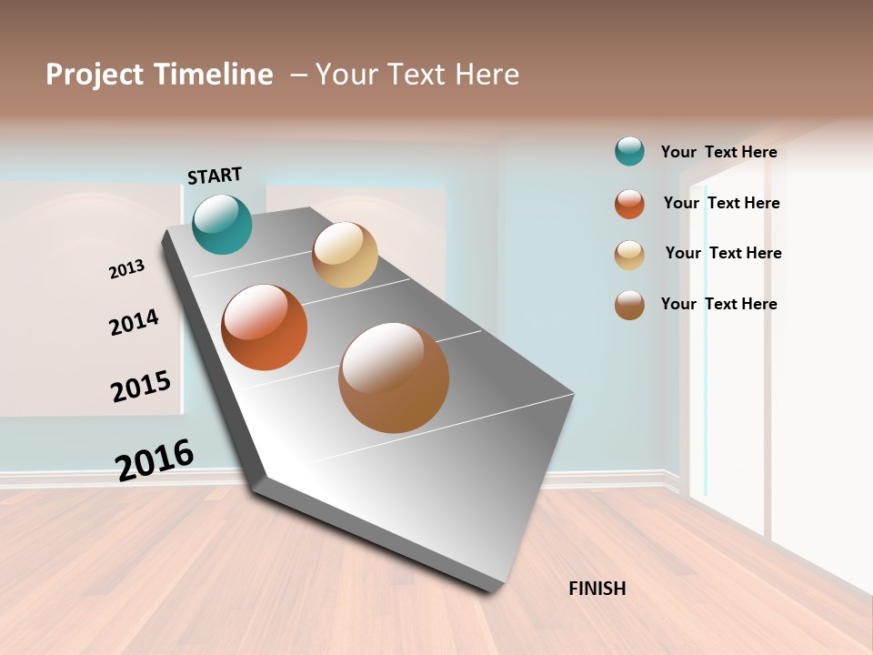 Door Wall Exhibition PowerPoint Template