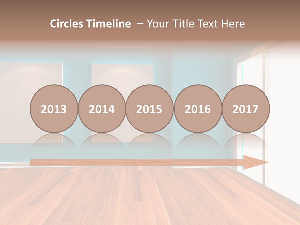 Door Wall Exhibition PowerPoint Template