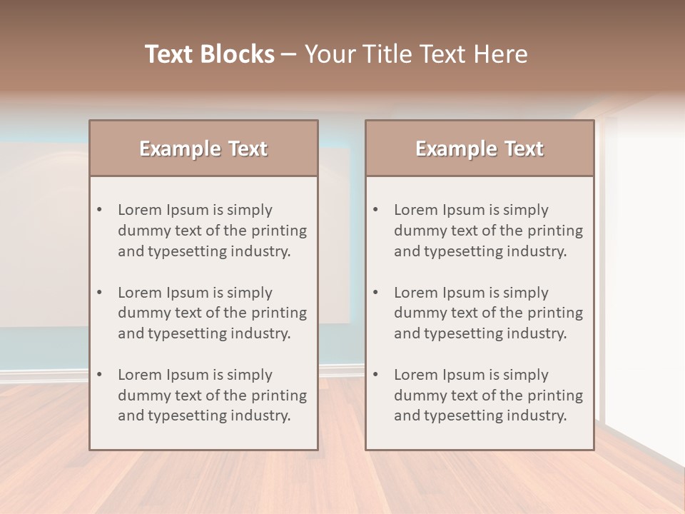 Door Wall Exhibition PowerPoint Template