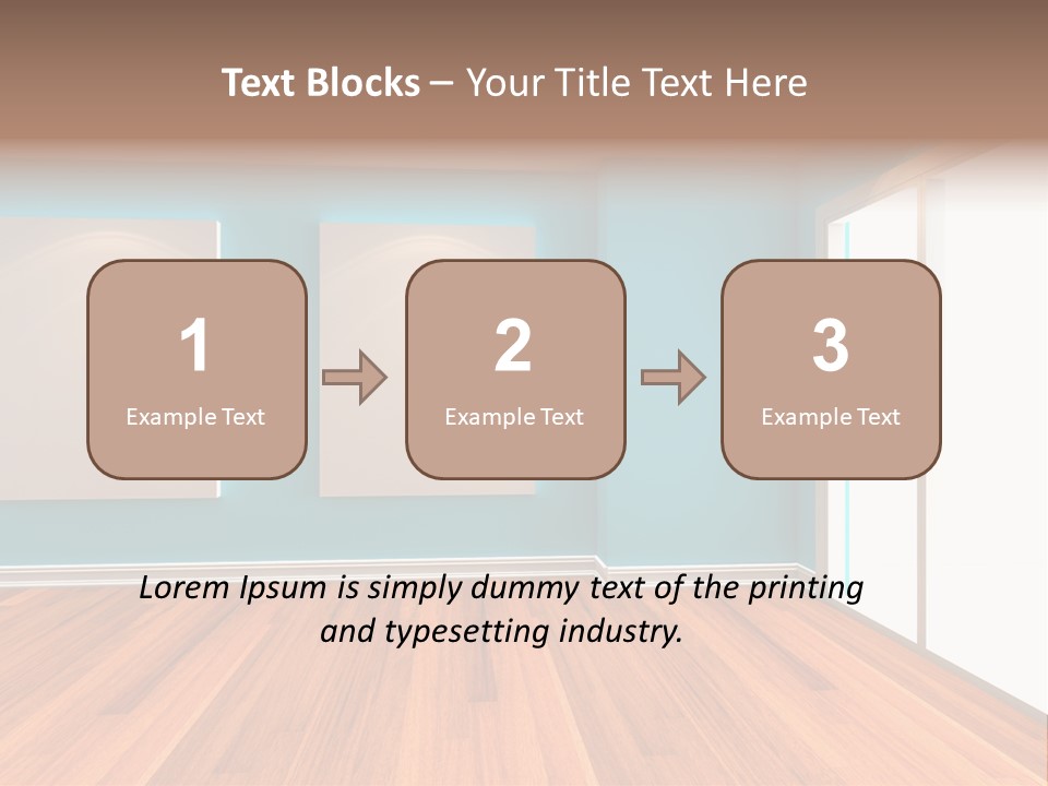 Door Wall Exhibition PowerPoint Template