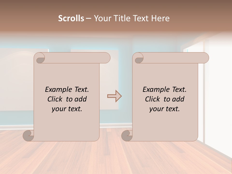 Door Wall Exhibition PowerPoint Template