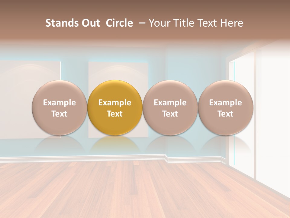 Door Wall Exhibition PowerPoint Template