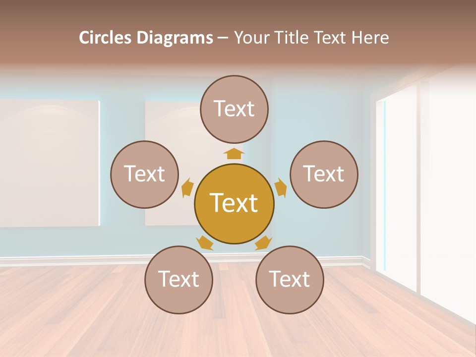 Door Wall Exhibition PowerPoint Template