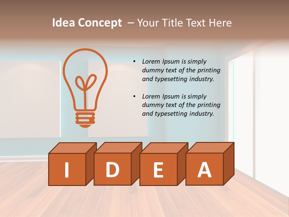 Door Wall Exhibition PowerPoint Template