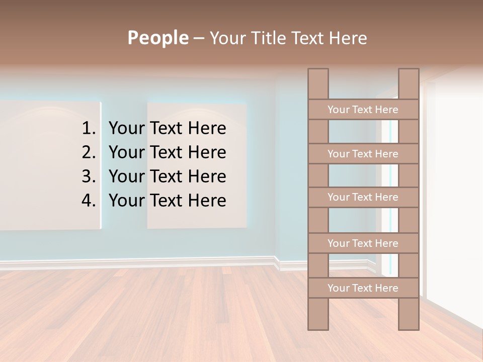 Door Wall Exhibition PowerPoint Template