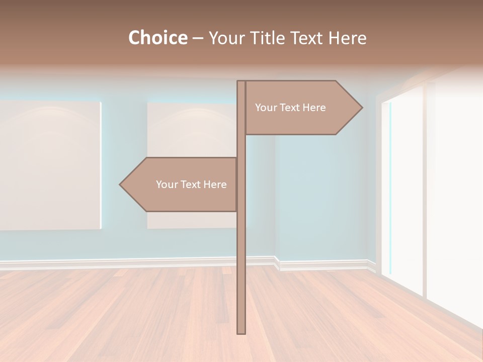 Door Wall Exhibition PowerPoint Template