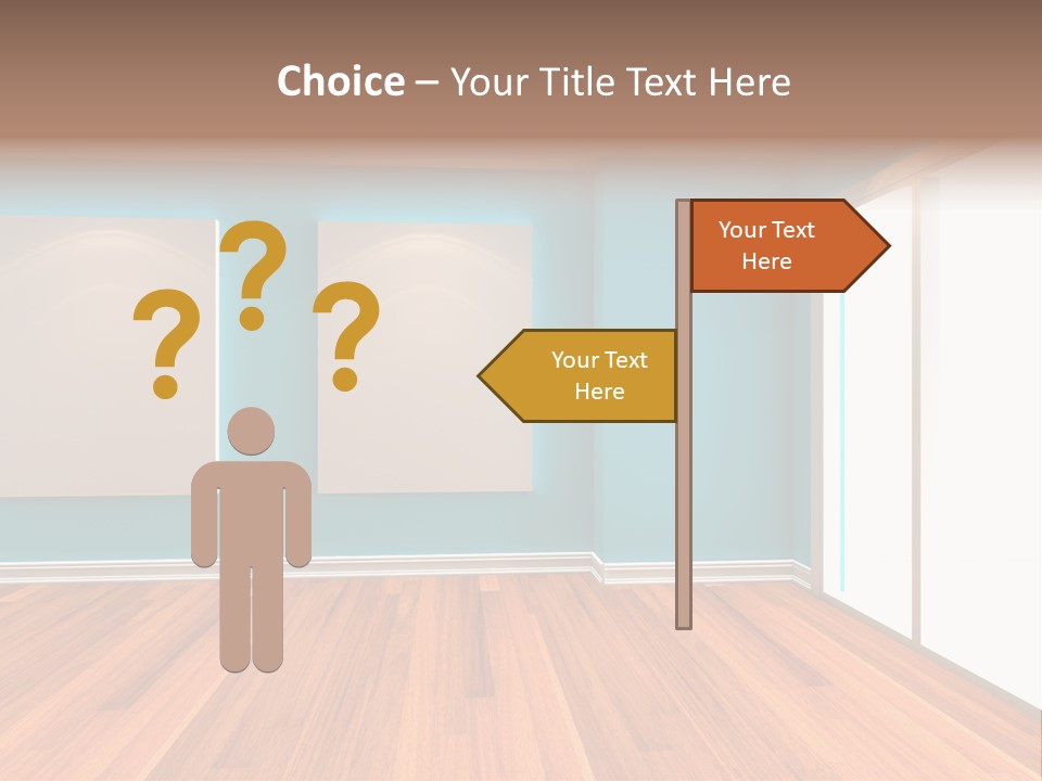 Door Wall Exhibition PowerPoint Template