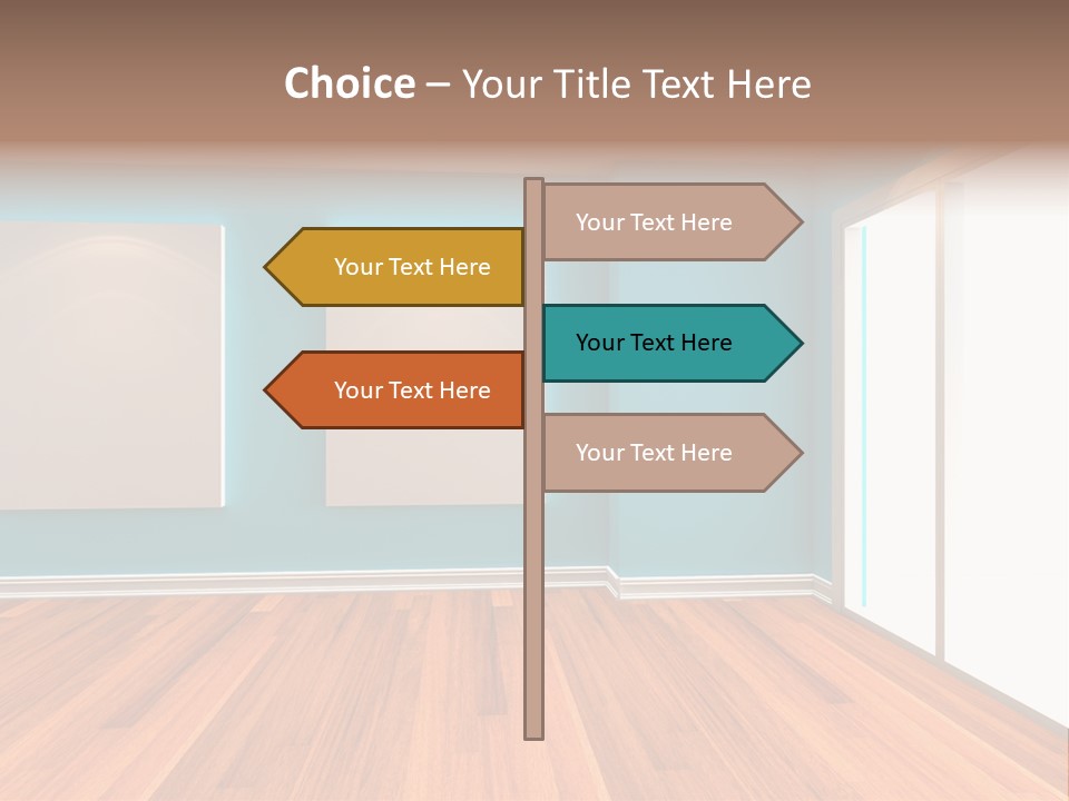 Door Wall Exhibition PowerPoint Template