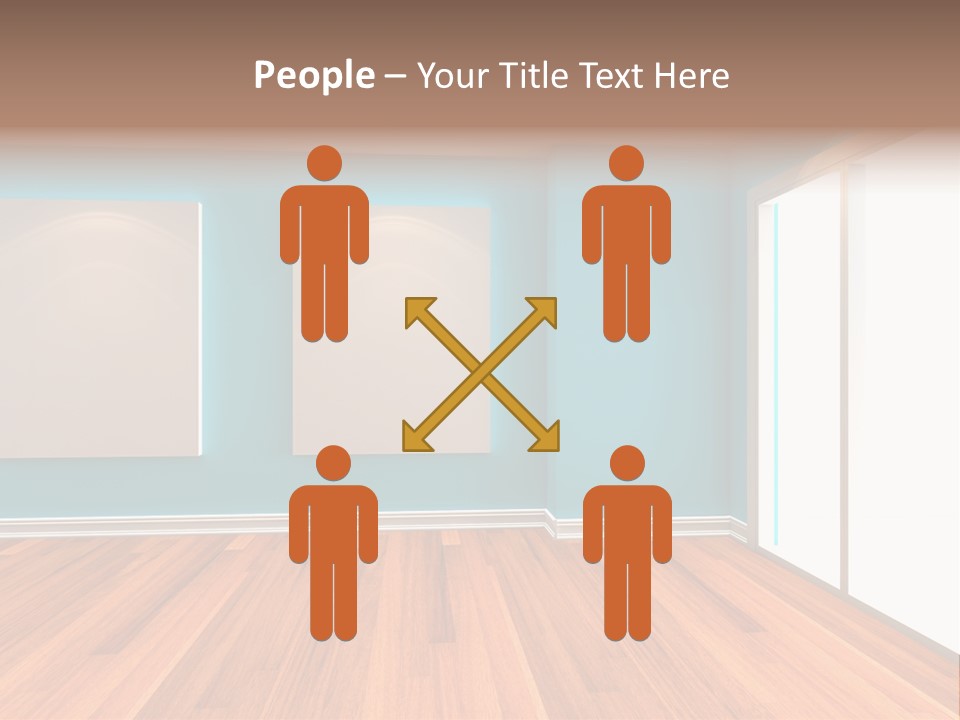 Door Wall Exhibition PowerPoint Template