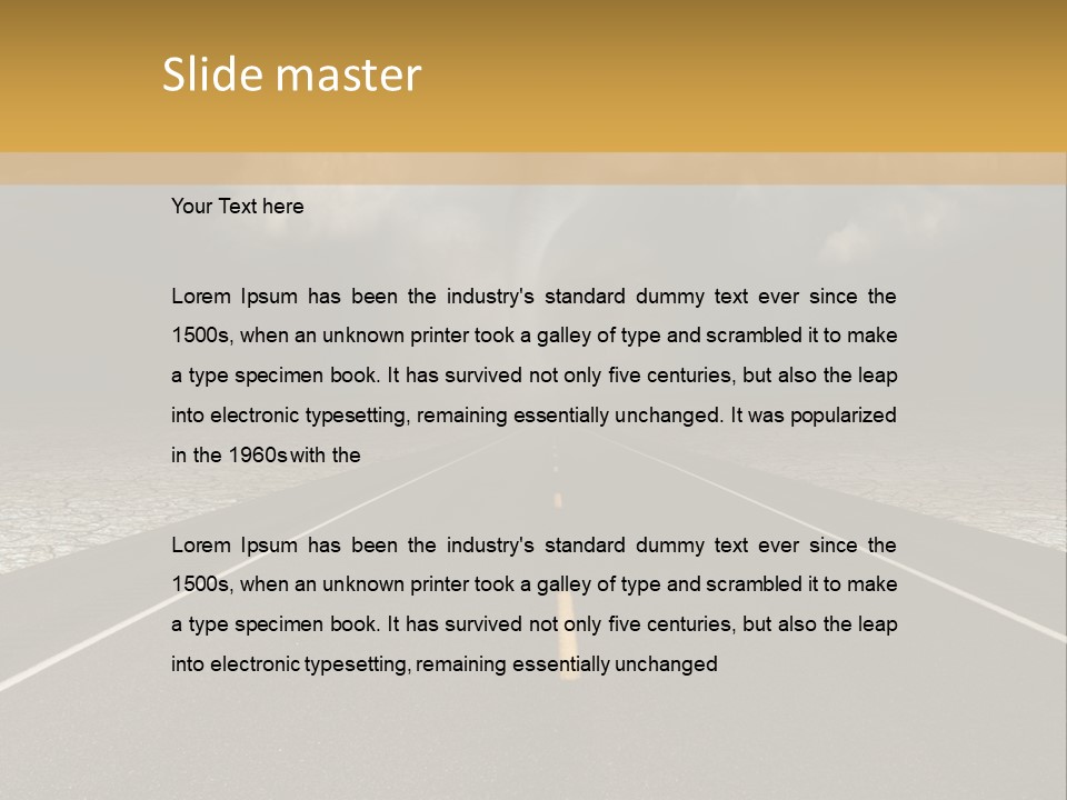 Rain Adventure Way PowerPoint Template