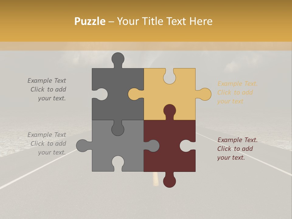 Rain Adventure Way PowerPoint Template