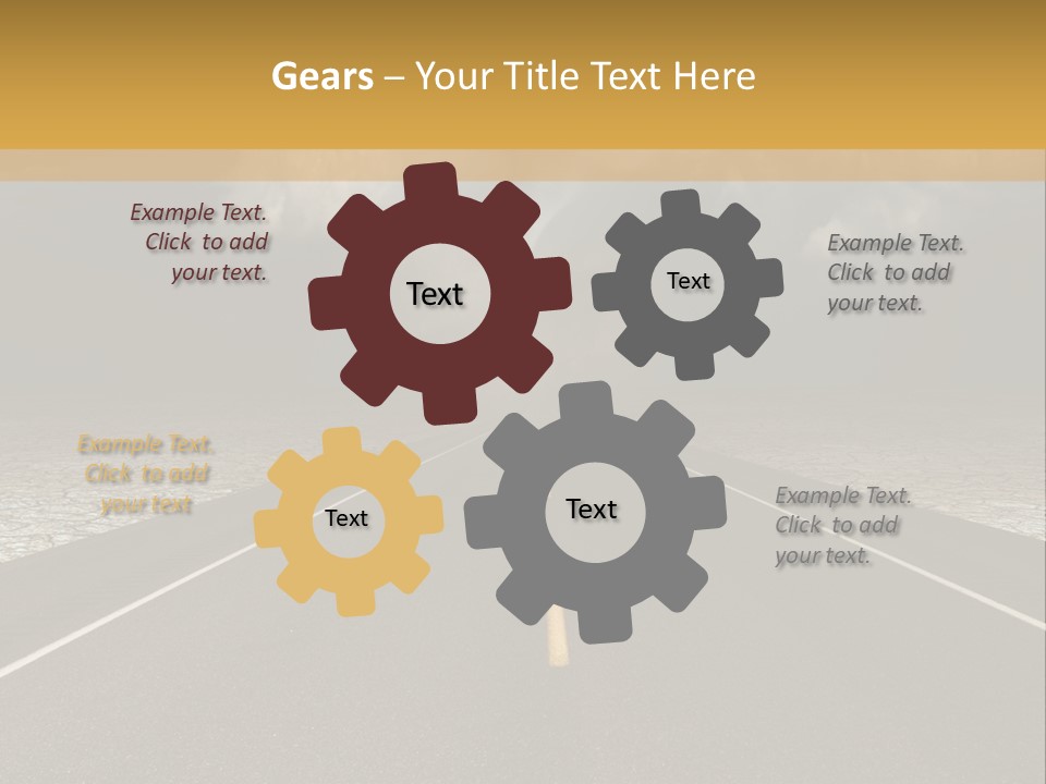 Rain Adventure Way PowerPoint Template