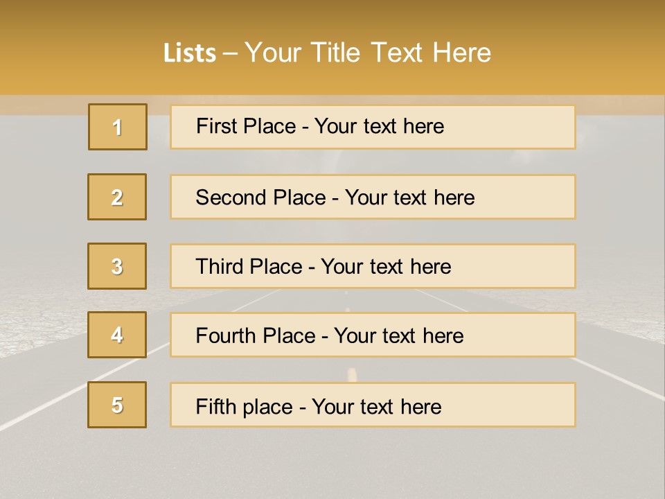 Rain Adventure Way PowerPoint Template