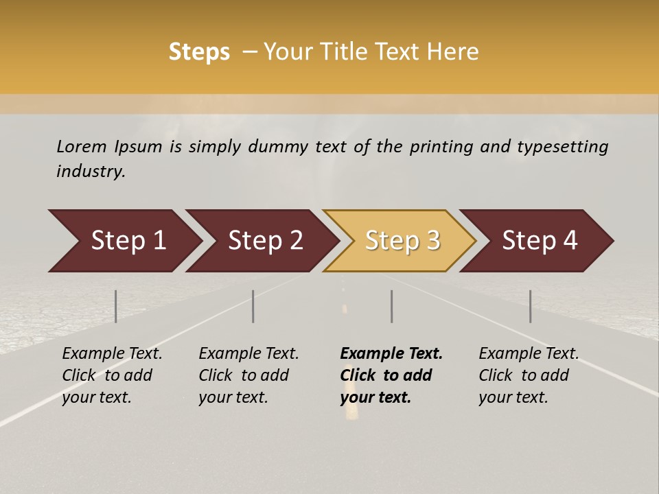Rain Adventure Way PowerPoint Template