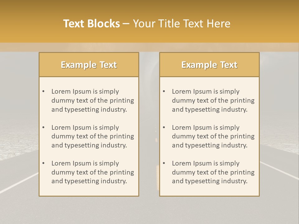 Rain Adventure Way PowerPoint Template