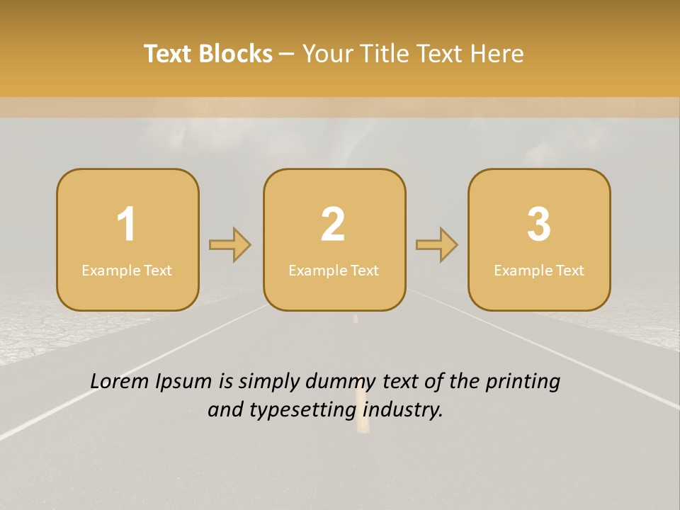 Rain Adventure Way PowerPoint Template