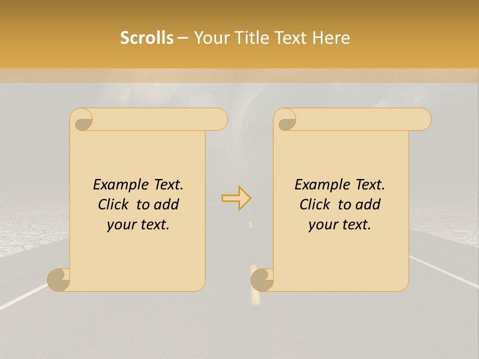 Rain Adventure Way PowerPoint Template