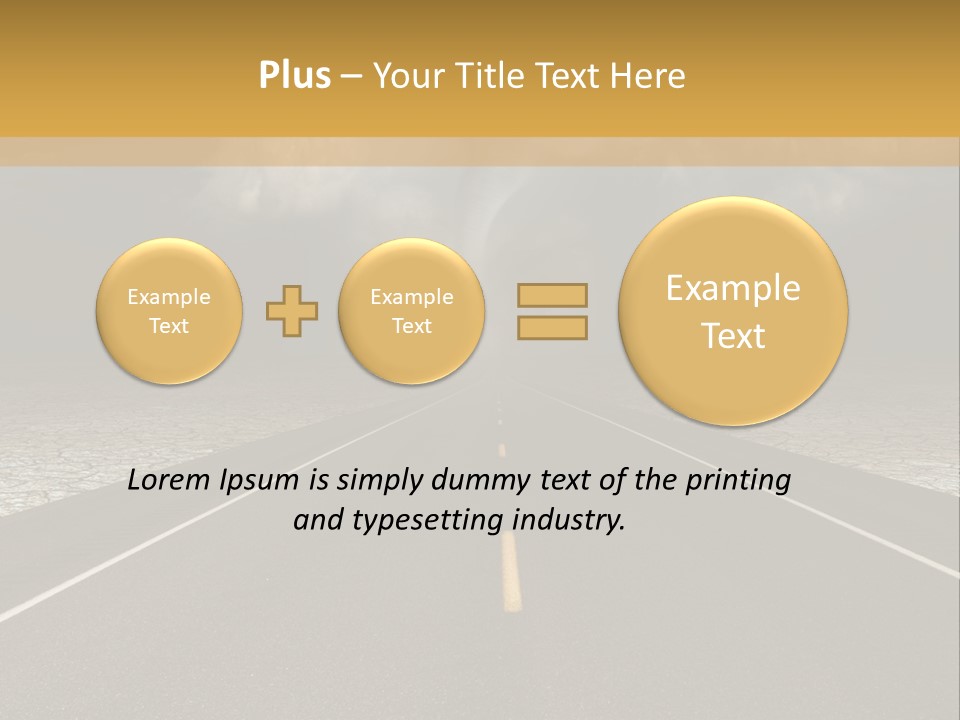 Rain Adventure Way PowerPoint Template