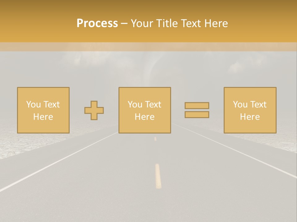 Rain Adventure Way PowerPoint Template