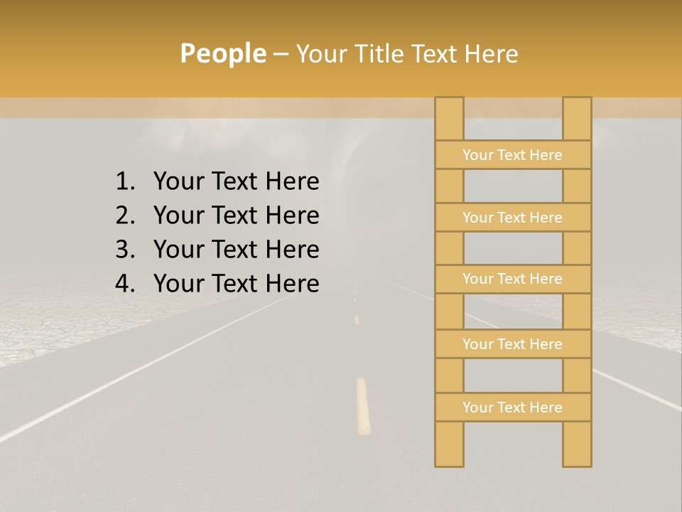 Rain Adventure Way PowerPoint Template