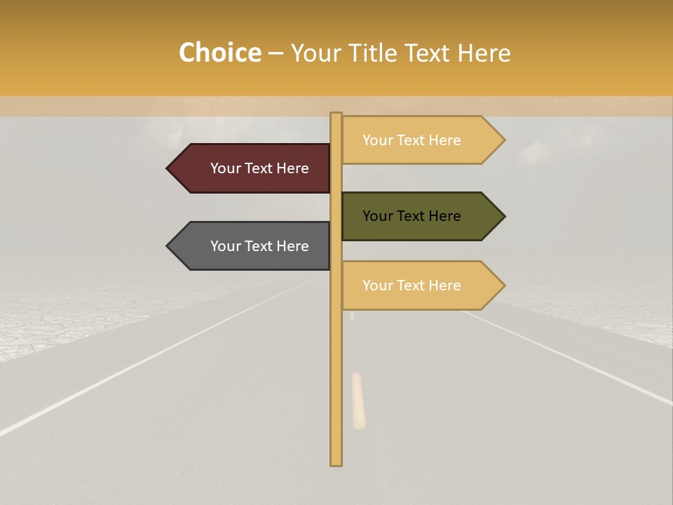 Rain Adventure Way PowerPoint Template