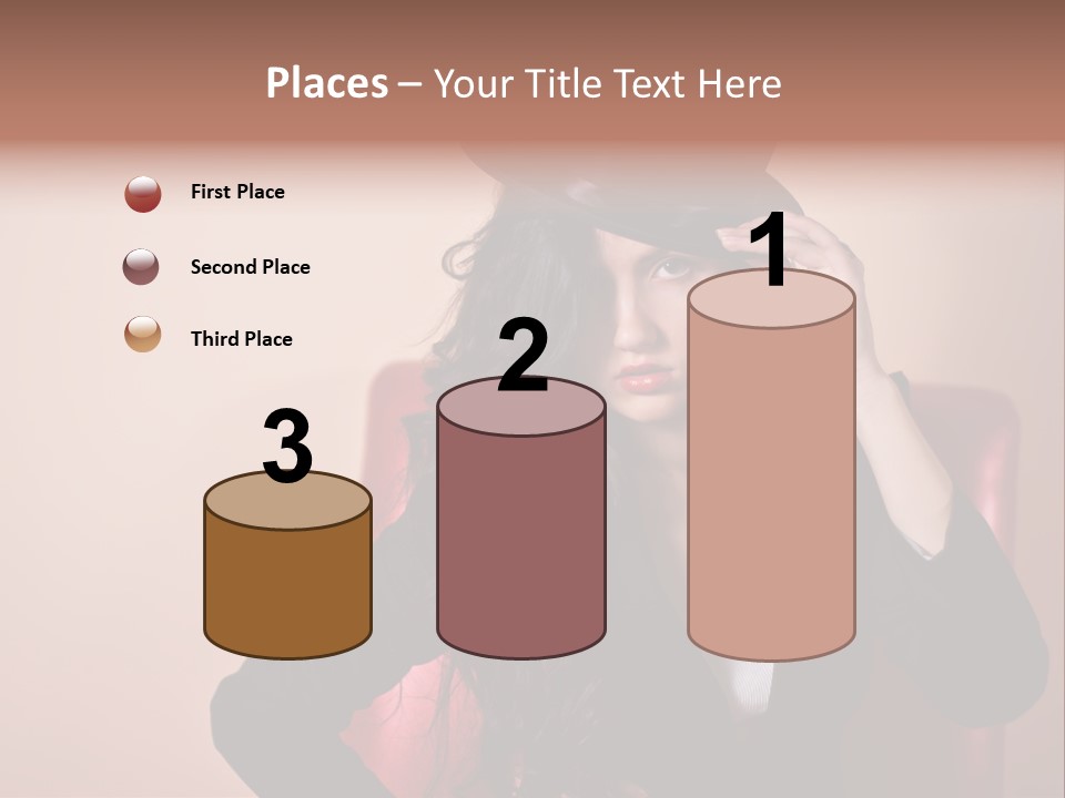 Red Person Fashion PowerPoint Template