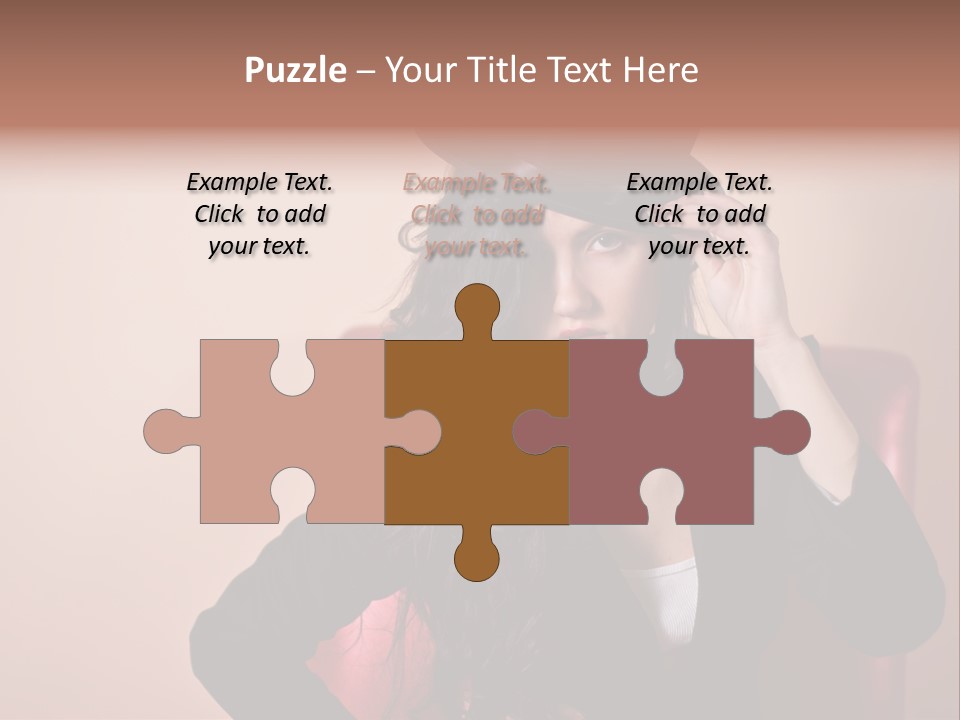 Red Person Fashion PowerPoint Template