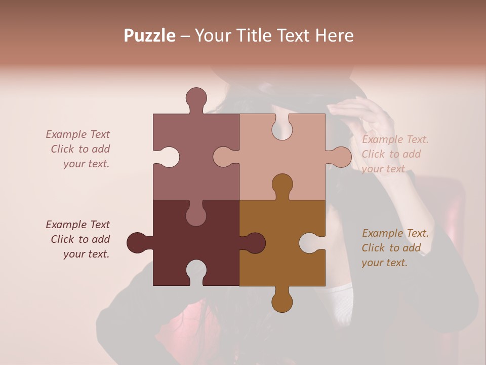 Red Person Fashion PowerPoint Template