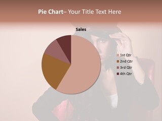 Red Person Fashion PowerPoint Template