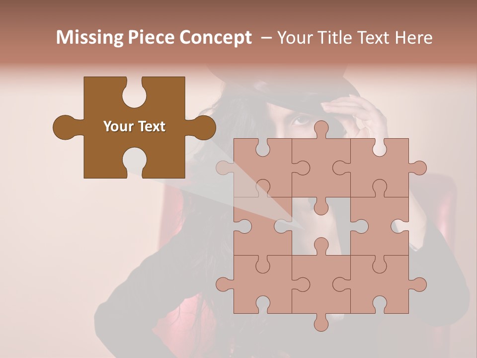 Red Person Fashion PowerPoint Template