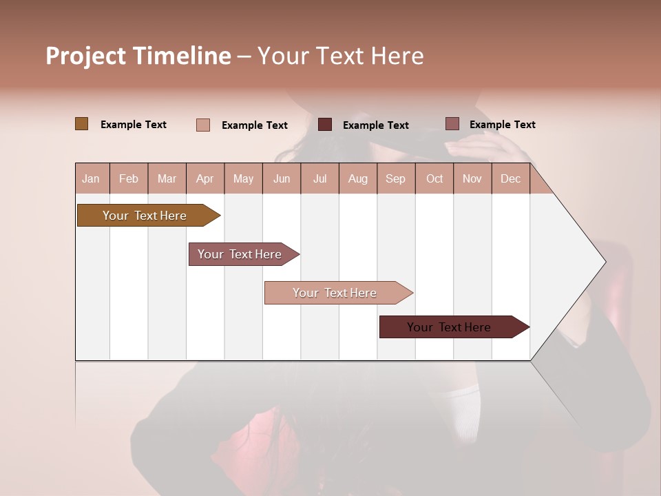 Red Person Fashion PowerPoint Template