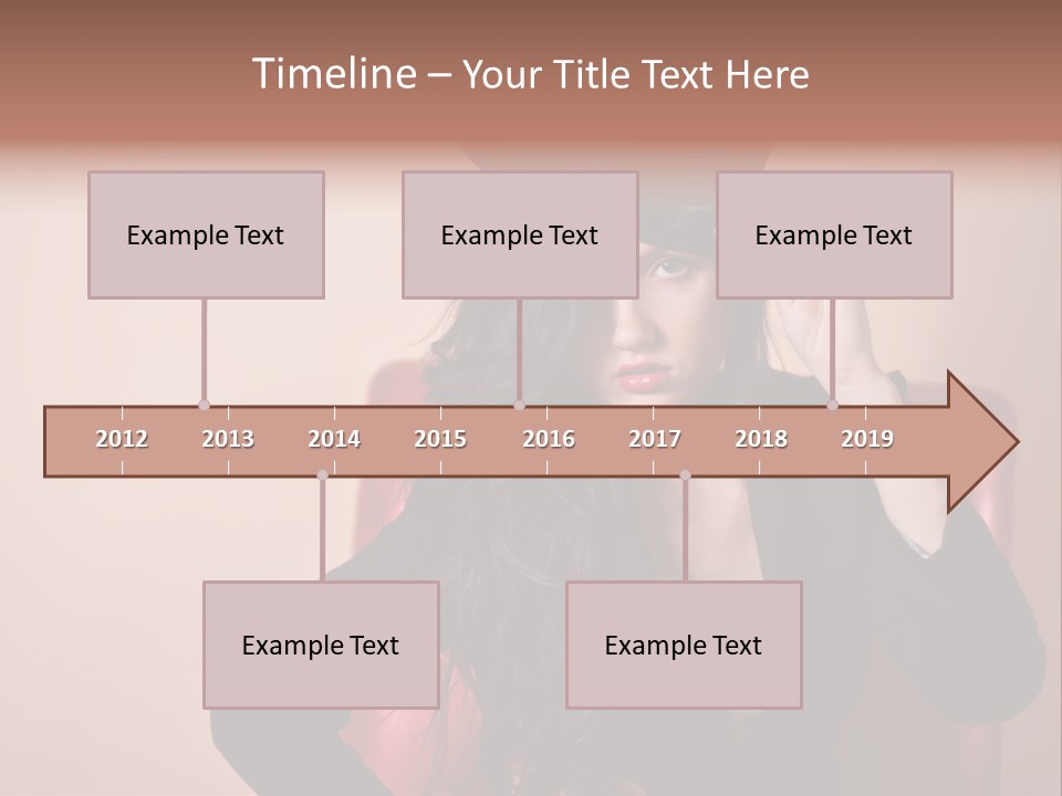 Red Person Fashion PowerPoint Template