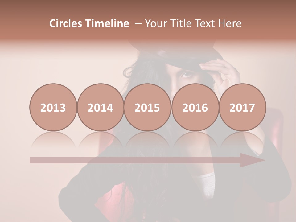 Red Person Fashion PowerPoint Template