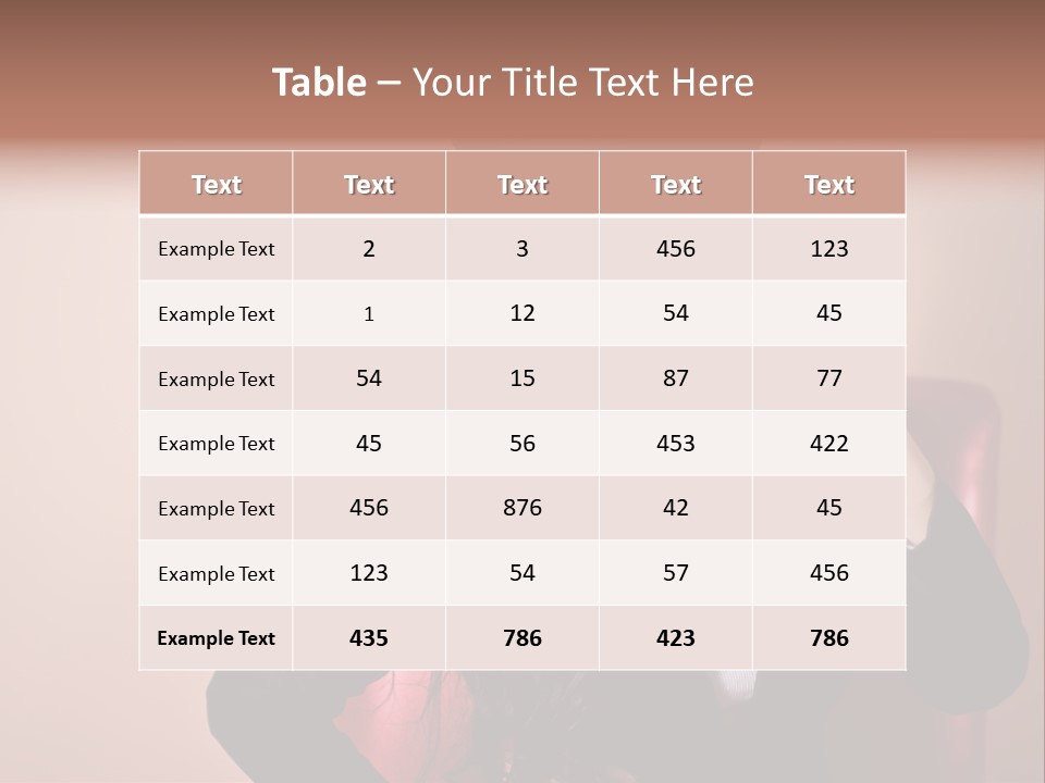 Red Person Fashion PowerPoint Template