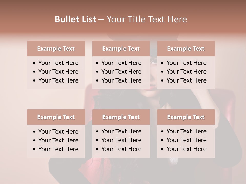 Red Person Fashion PowerPoint Template