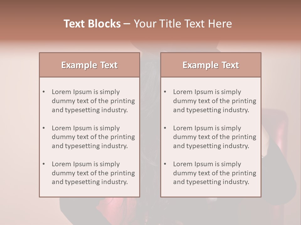 Red Person Fashion PowerPoint Template