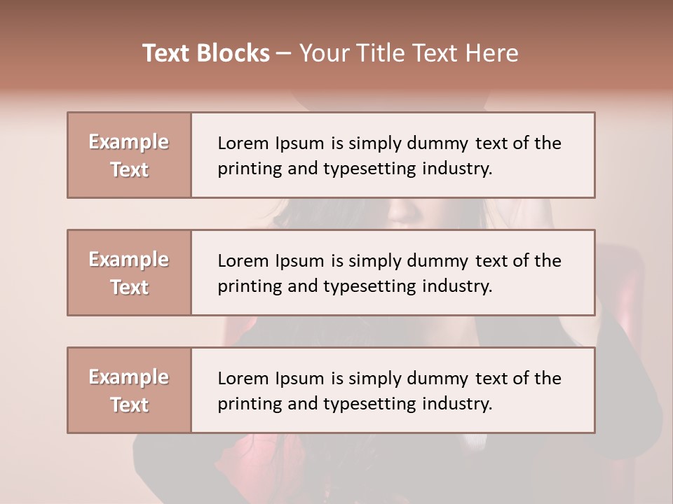 Red Person Fashion PowerPoint Template