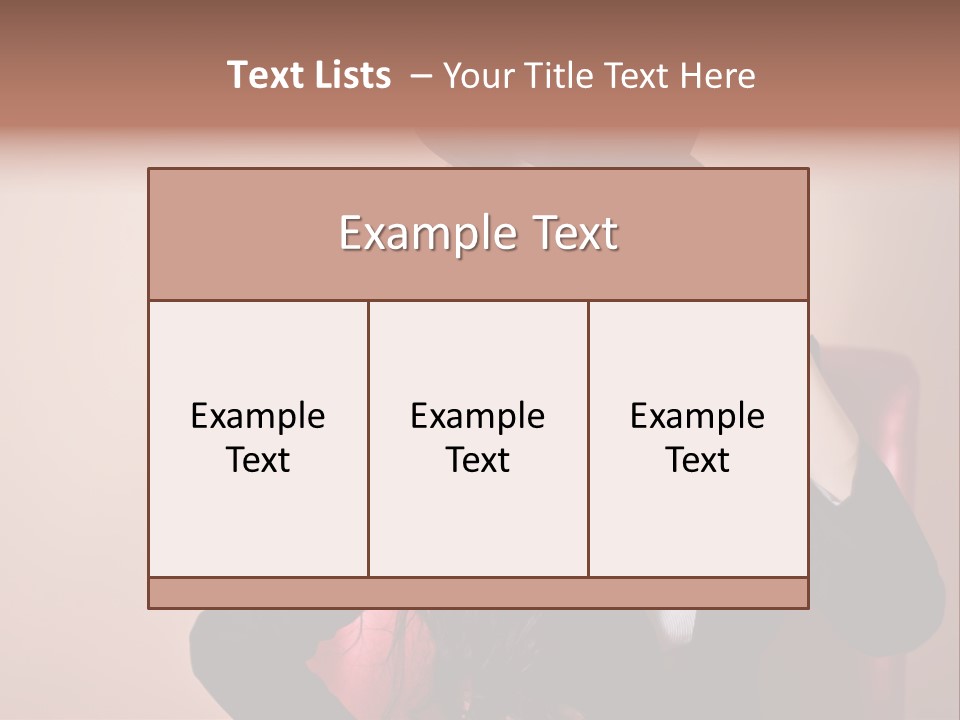 Red Person Fashion PowerPoint Template