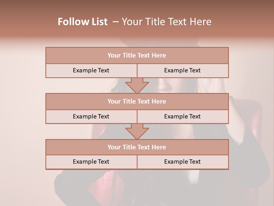 Red Person Fashion PowerPoint Template