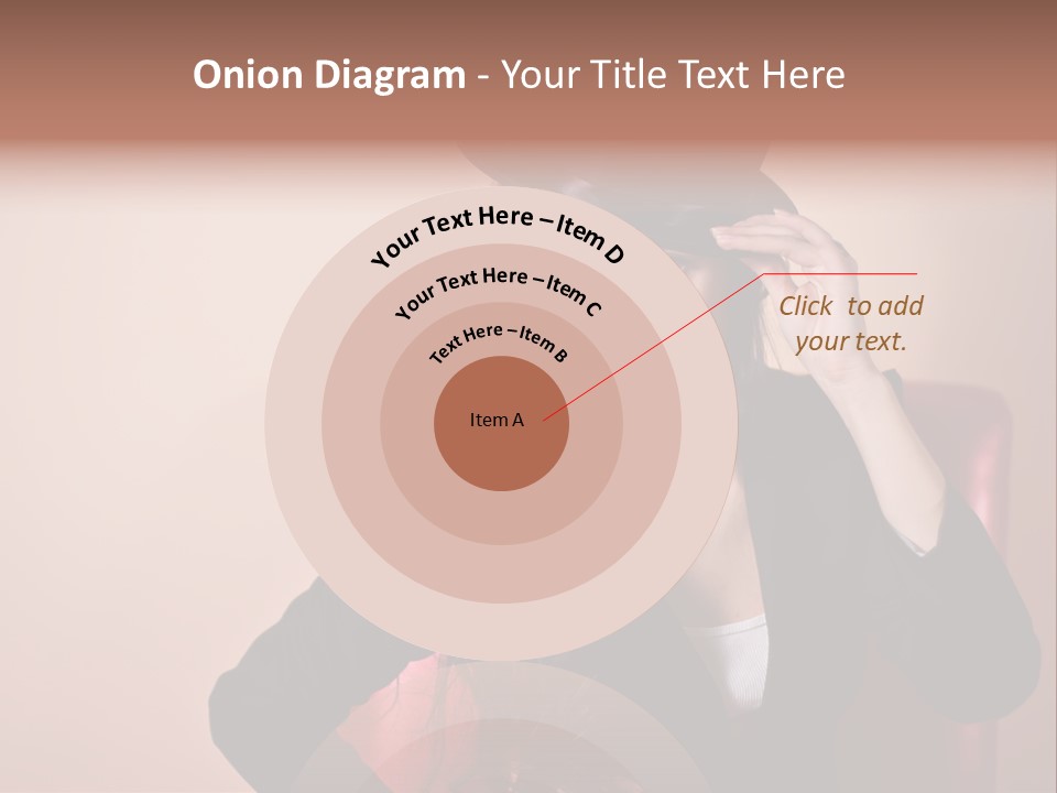 Red Person Fashion PowerPoint Template