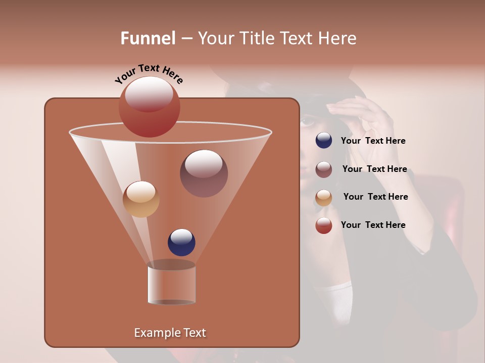 Red Person Fashion PowerPoint Template