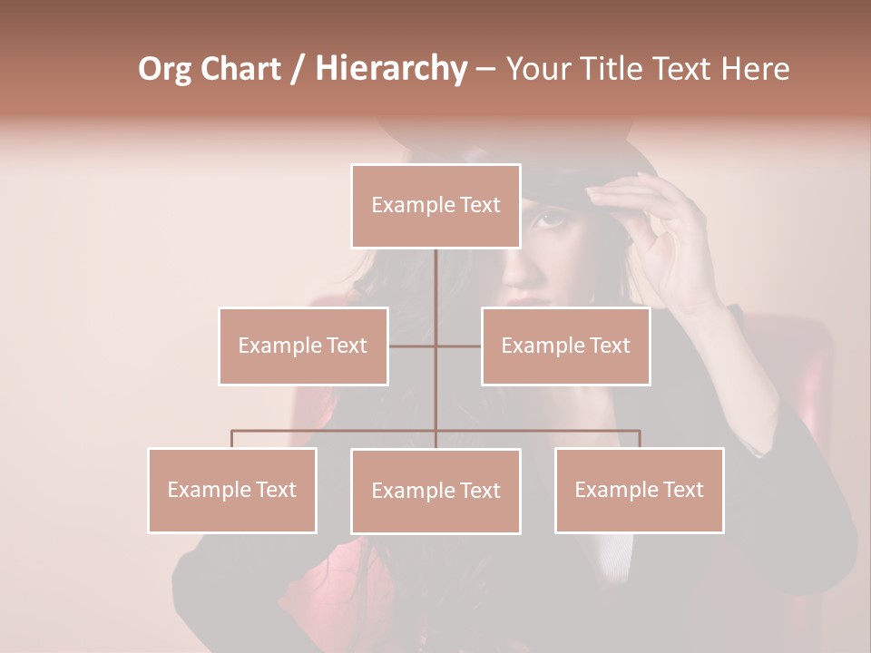 Red Person Fashion PowerPoint Template